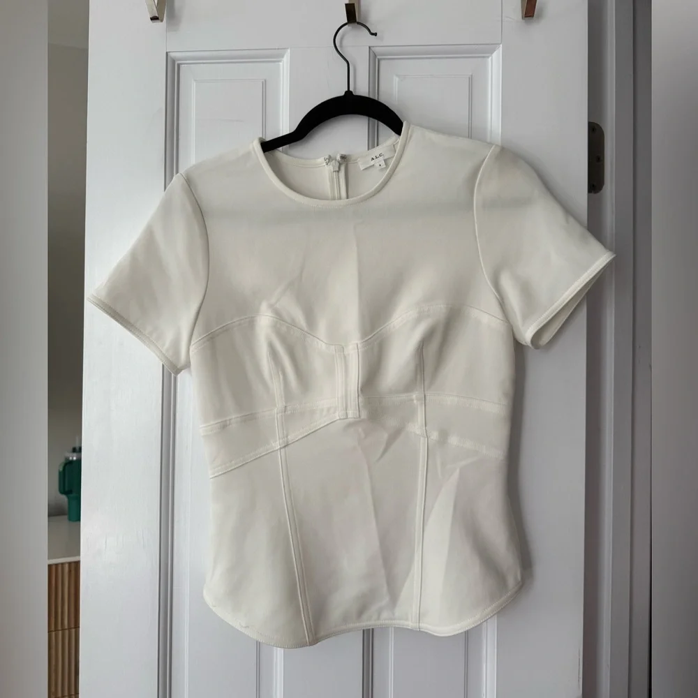 A.L.C. Cream Bodysuit Top - Picture 1 of 3